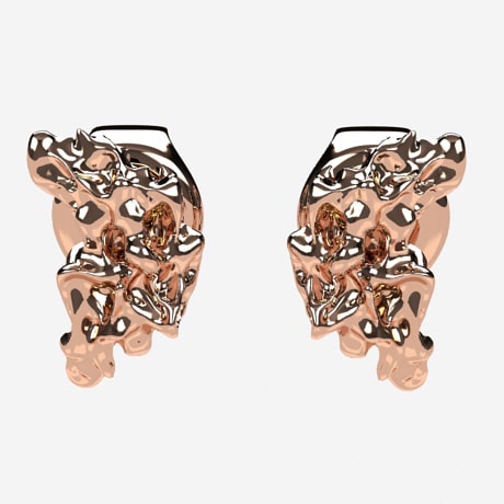 Men Women Punk Round Titanium Stainless Steel Gold Ear Stud Earrings Hot  Jewelry | eBay